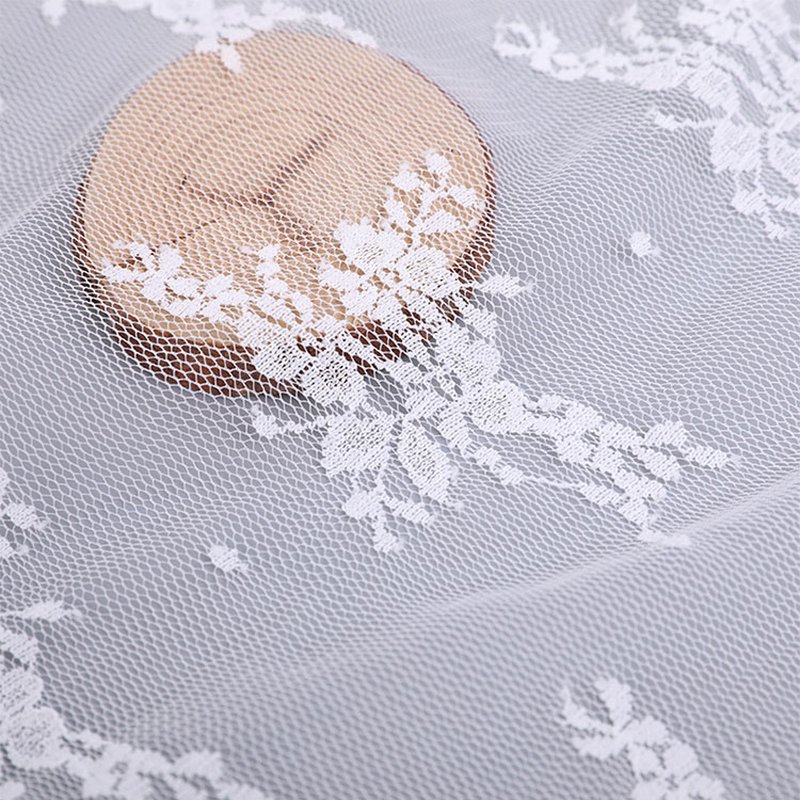 Lace Fabric Jacquard Bridal Nylon Warp Knit for Bridal Wholesale Suppl 7